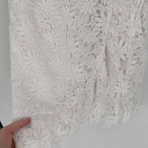 Bardot Reese White Floral Crochet Lace Dress Size 10 Party Dress‎ Up Black White - Picture 7 of 15